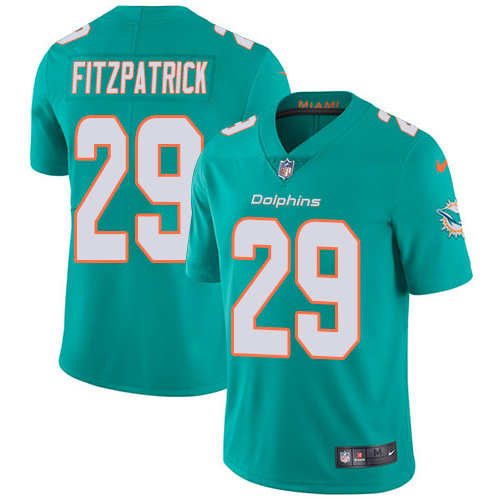 Nike Miami Dolphins #29 Minkah Fitzpatrick Aqua Green Team Color Youth Stitched NFL Vapor Untouchable Limited Jersey->youth nfl jersey->Youth Jersey